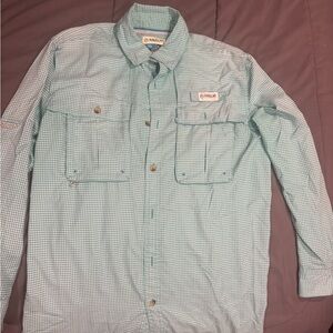 Magellan Outdoors Green Checkered Men's Shirt